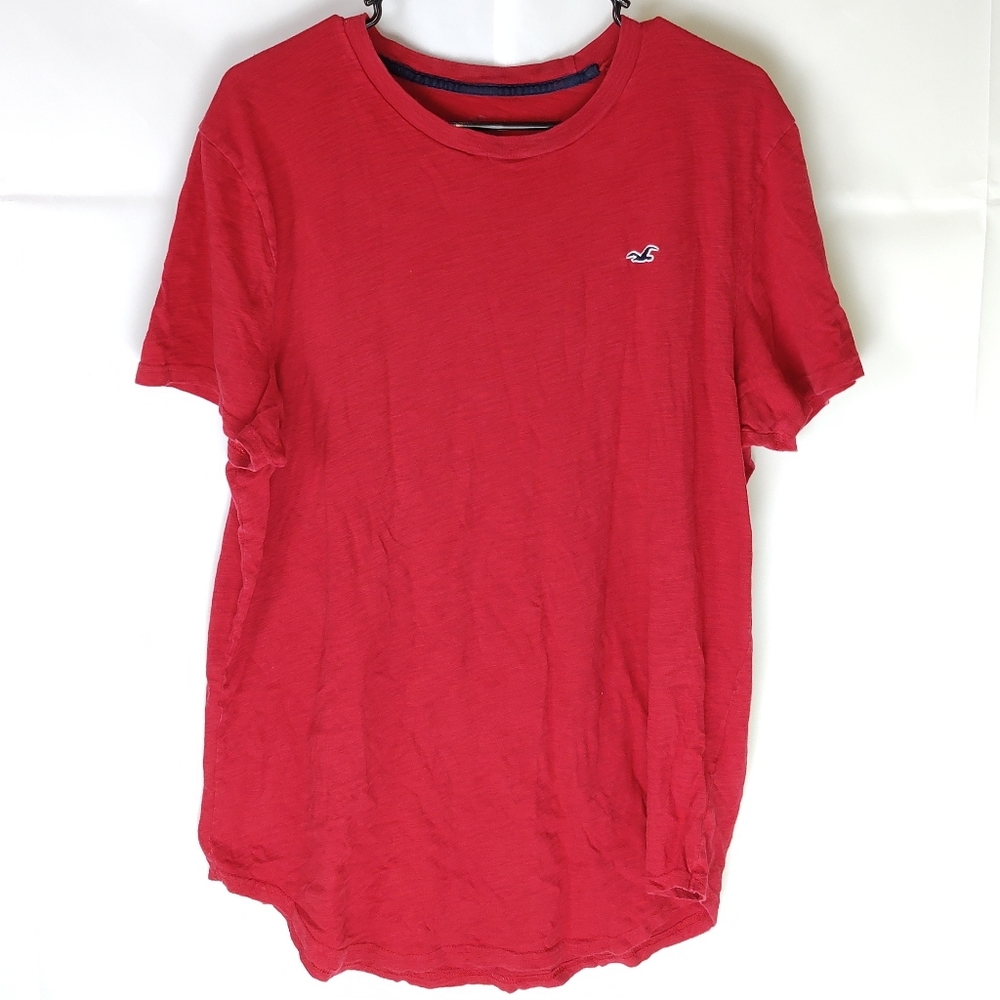 Red Hollister T-Shirt Top Womens XL Gorpcore Casual Loungewear Minimalist